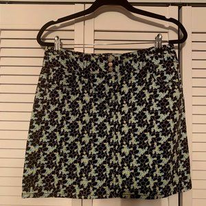 Stretch summer print short skirt by Loft, size 8
